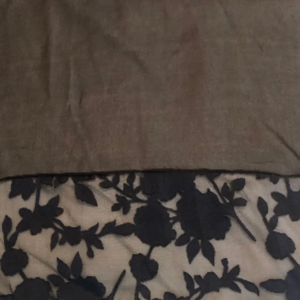Elegant Black & Navy Sheer Floral Scarf | Lightweight & Versatile